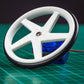 Kitronik White Wheels - Pair of White 5 Spoke Injection Molded ABS Wheels