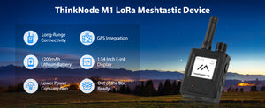 ThinkNode M1 Meshtastic LoRa Signal Transceiver with 1.54" EPD Screen and GPS