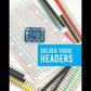 Break-away 0.1" 36-pin Strip Male Header - Red - 10 Pack