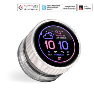 CrowPanel 1.28inch-HMI ESP32 Rotary Display 240*240 IPS Round Touch Knob Screen