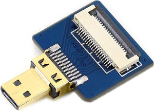 Straight Micro HDMI Plug Adapter, Type A Male Connector