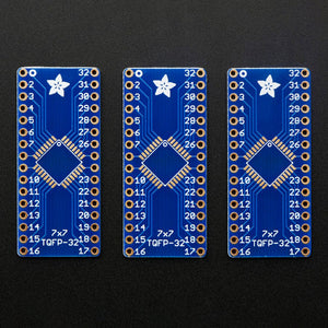 SMT Breakout PCB for 32-QFN or 32-TQFP - 3 Pack!