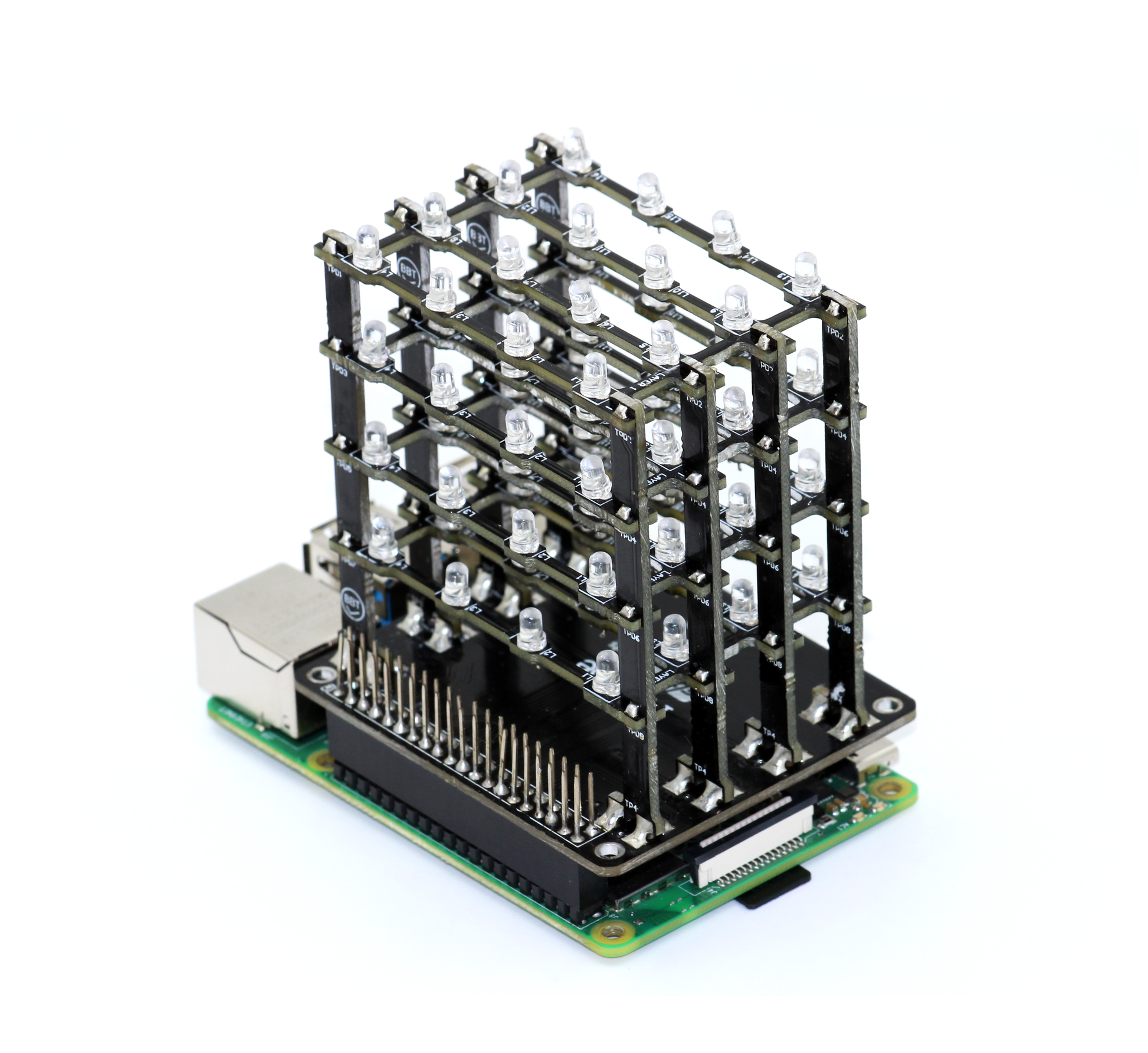 PiCube 4x4x4 LED Cube for Rapsberry Pi