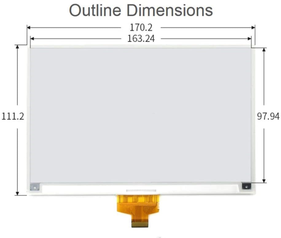 7.5inch HD e-Paper E-Ink Raw Display,