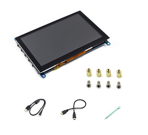 5" HDMI LCD (H) (800x480), Capacitive Touch Screen LCD