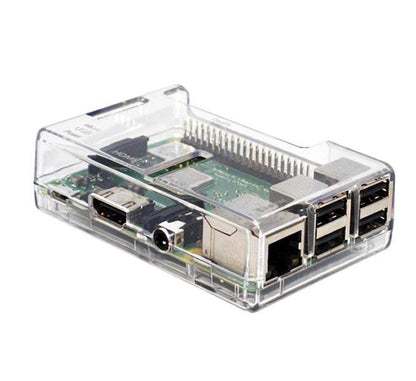 Raspberry Pi 2, 3, 3B+ Open Case, Clear